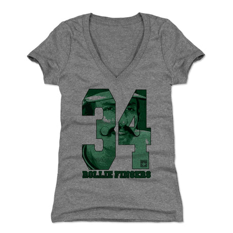 Rollie Fingers Women's V-Neck T-Shirt | 500 LEVEL