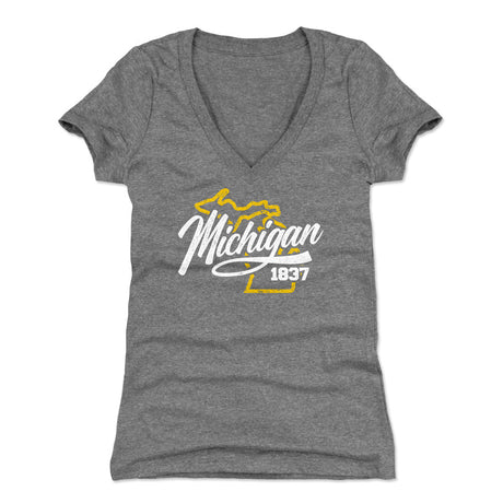 Michigan Women's V-Neck T-Shirt | 500 LEVEL