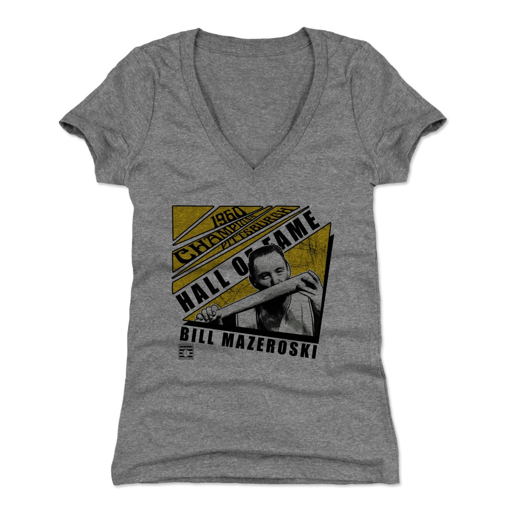 Bill Mazeroski Women's V-Neck T-Shirt | 500 LEVEL