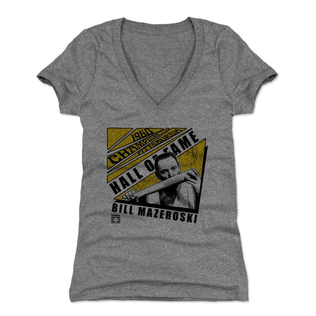 Bill Mazeroski Women's V-Neck T-Shirt | 500 LEVEL