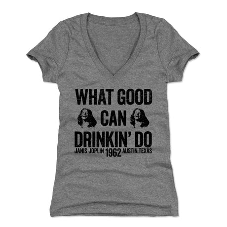 Janis Joplin Women's V-Neck T-Shirt | 500 LEVEL