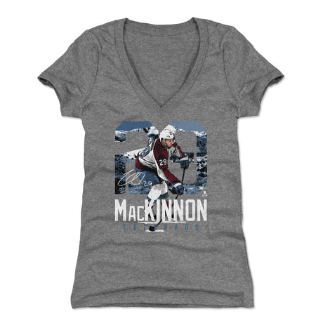Nathan MacKinnon Women's V-Neck T-Shirt | 500 LEVEL