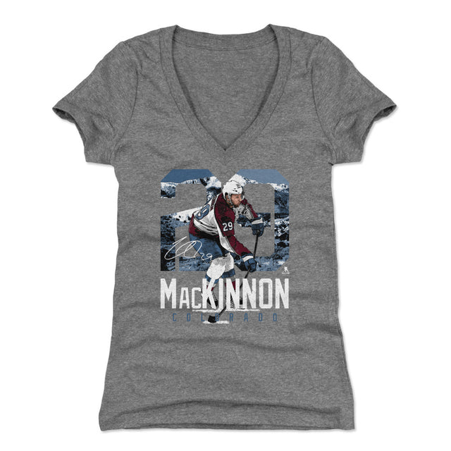 Nathan MacKinnon Women's V-Neck T-Shirt | 500 LEVEL