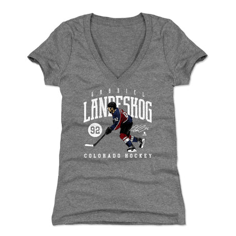 Gabriel Landeskog Women's V-Neck T-Shirt | 500 LEVEL