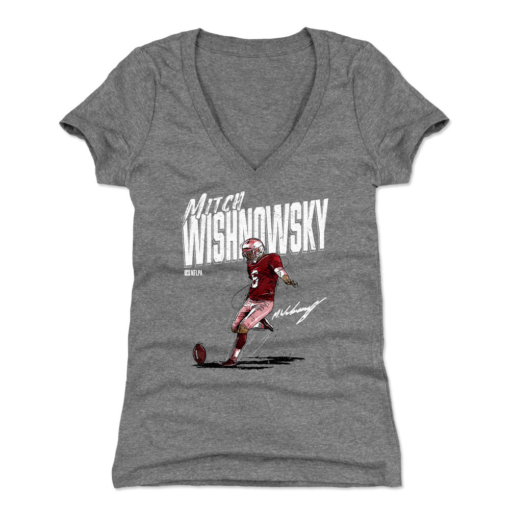 Mitch Wishnowsky Women&#39;s V-Neck T-Shirt | 500 LEVEL