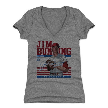 Jim Bunning Women's V-Neck T-Shirt | 500 LEVEL