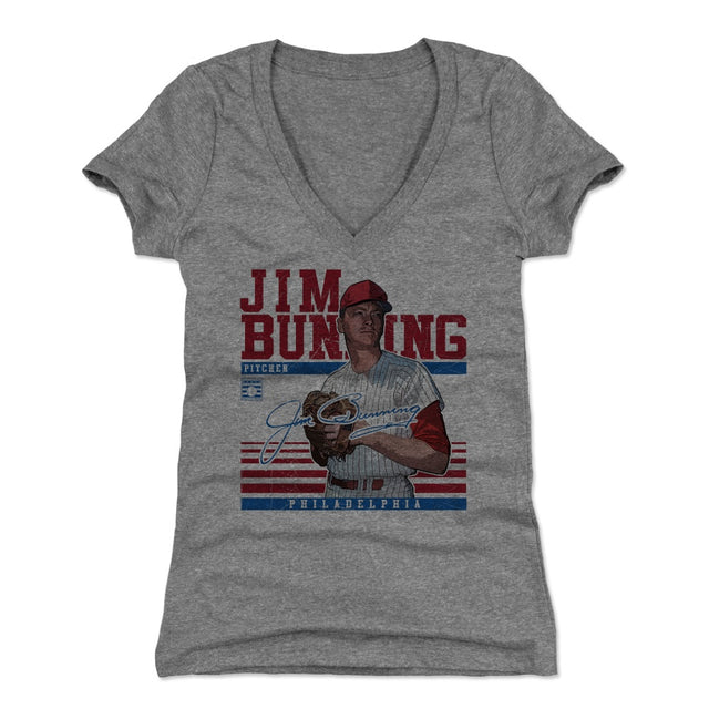 Jim Bunning Women's V-Neck T-Shirt | 500 LEVEL