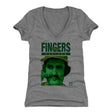 Rollie Fingers Women's V-Neck T-Shirt | 500 LEVEL