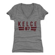 Travis Kelce Women's V-Neck T-Shirt | 500 LEVEL