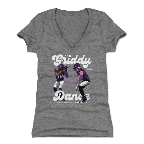 Justin Jefferson Women's V-Neck T-Shirt | 500 LEVEL
