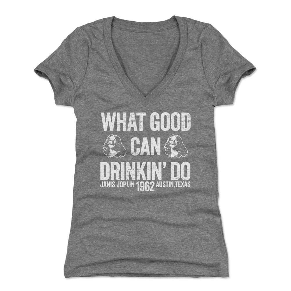 Janis Joplin Women's V-Neck T-Shirt | 500 LEVEL