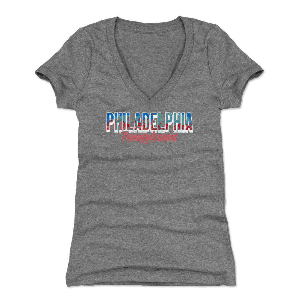 Philadelphia Women's V-Neck T-Shirt | 500 LEVEL