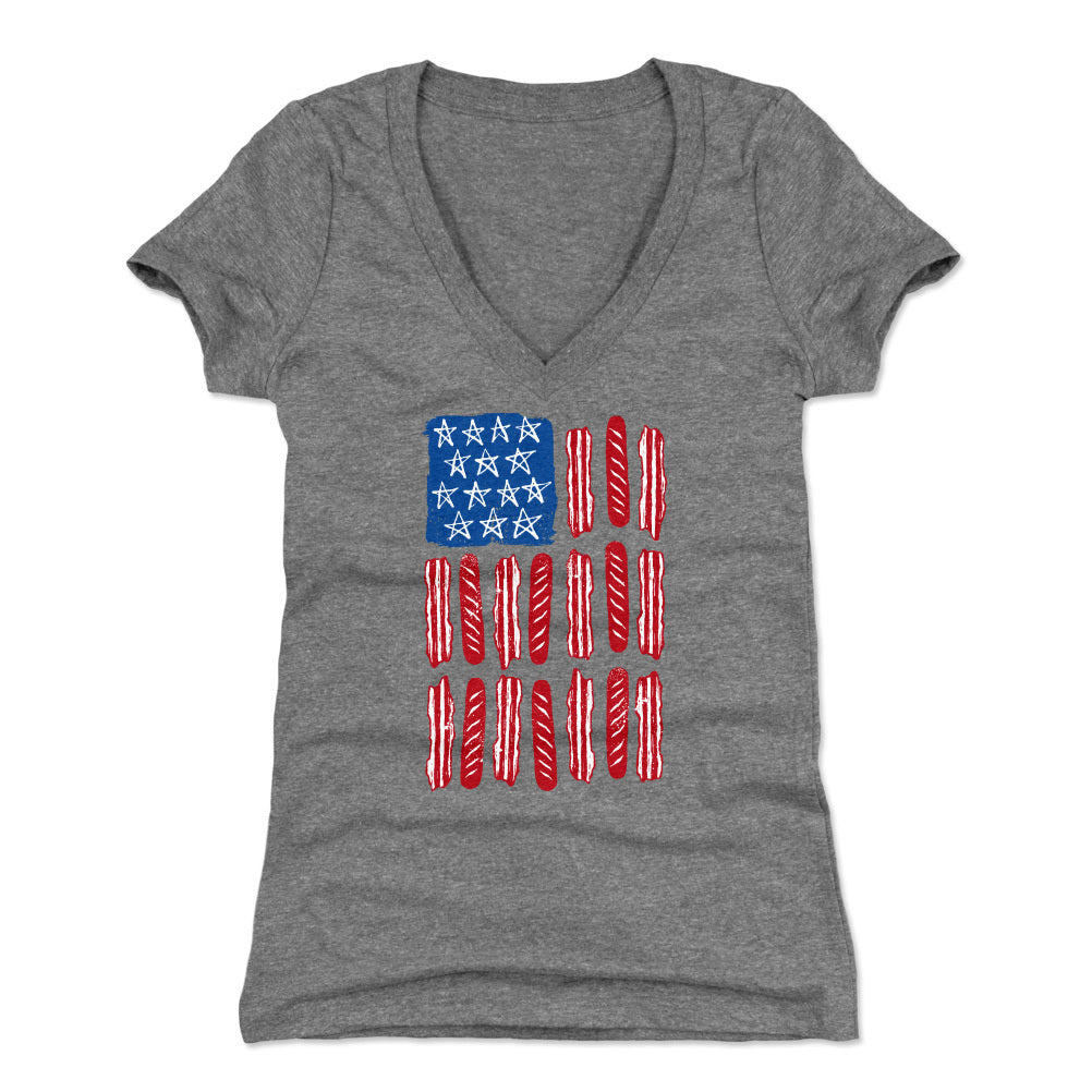 4th of July BBQ Women's V-Neck T-Shirt | 500 LEVEL