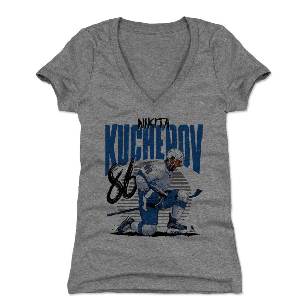 Nikita Kucherov Women's V-Neck T-Shirt | 500 LEVEL