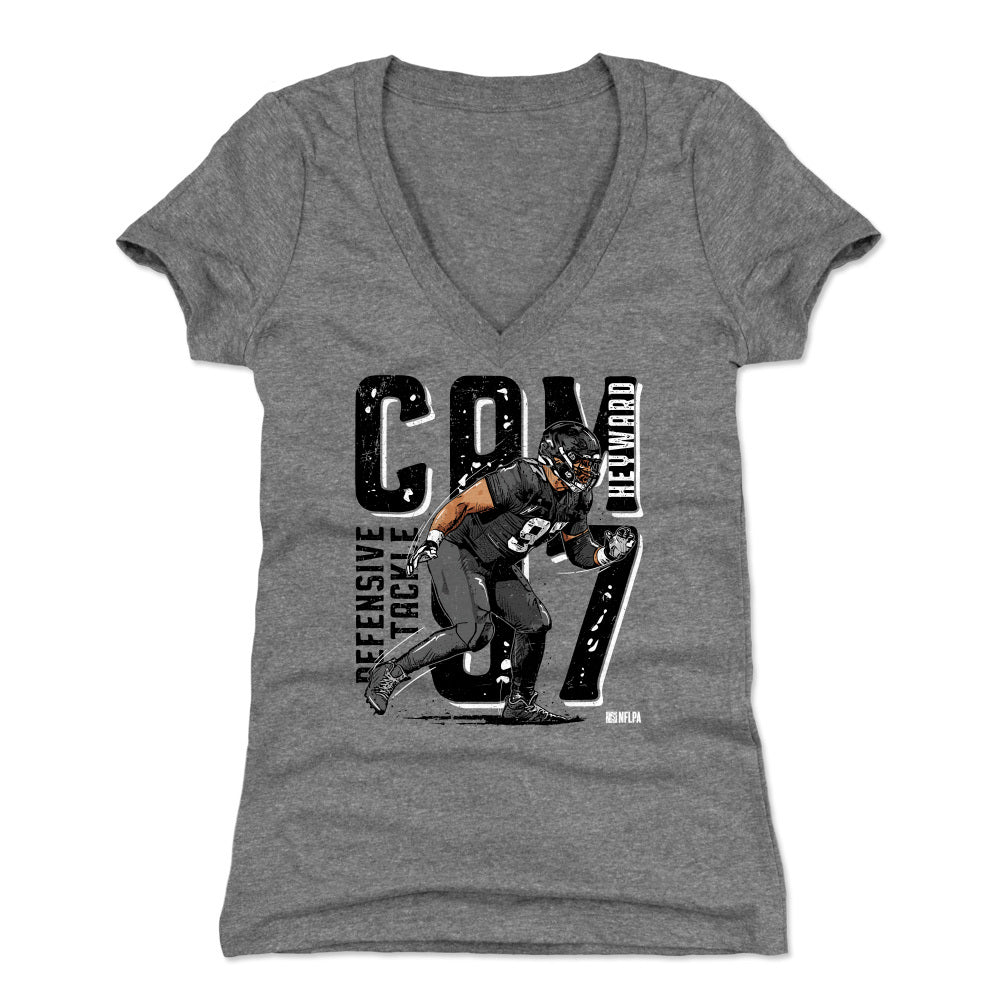 Cameron Heyward Women's V-Neck T-Shirt | 500 LEVEL