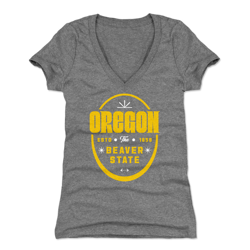 Oregon Women's V-Neck T-Shirt | 500 LEVEL