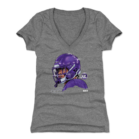 Lamar Jackson Women's V-Neck T-Shirt | 500 LEVEL