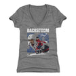 Nicklas Backstrom Women's V-Neck T-Shirt | 500 LEVEL