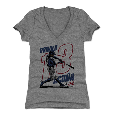 Ronald Acuna Jr. Women's V-Neck T-Shirt | 500 LEVEL