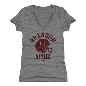 Brandon Aiyuk Women's V-Neck T-Shirt | 500 LEVEL