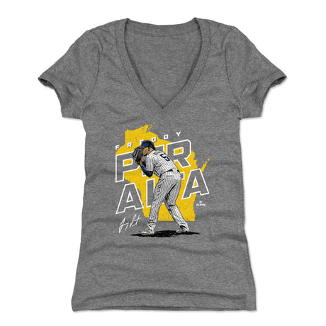 Freddy Peralta Women's V-Neck T-Shirt | 500 LEVEL