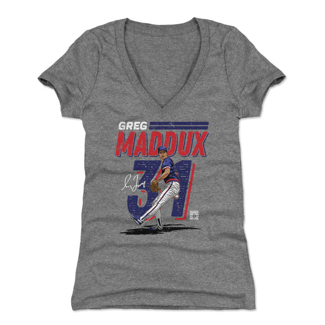 Greg Maddux Women's V-Neck T-Shirt | 500 LEVEL