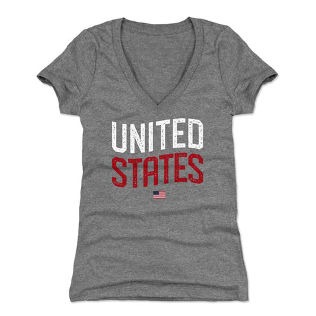 USA Women's V-Neck T-Shirt | 500 LEVEL