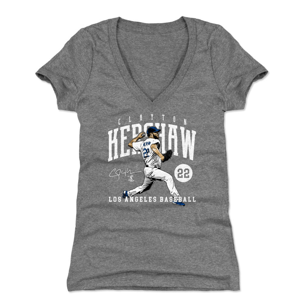 Clayton Kershaw Women's V-Neck T-Shirt | 500 LEVEL