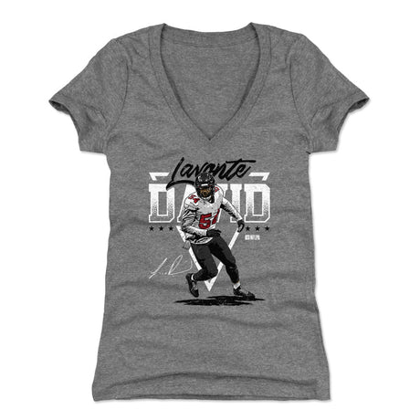 Lavonte David Women's V-Neck T-Shirt | 500 LEVEL