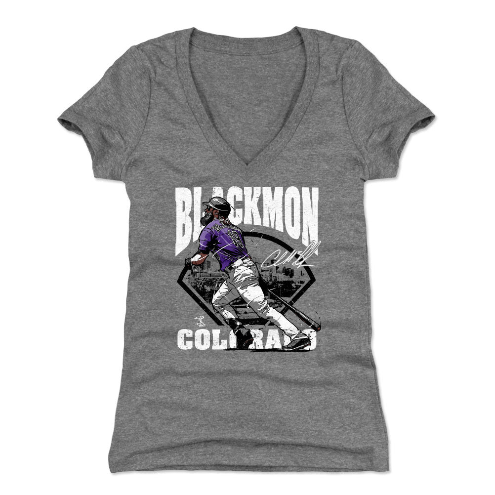 Charlie Blackmon Women&#39;s V-Neck T-Shirt | 500 LEVEL