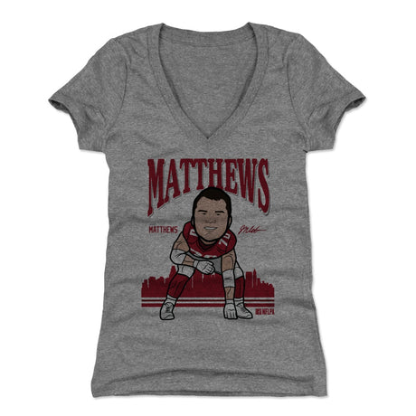 Jake Matthews Women's V-Neck T-Shirt | 500 LEVEL