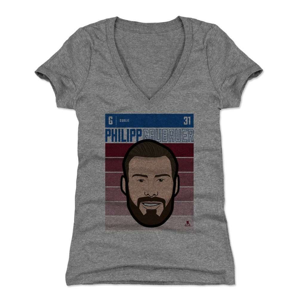 Philipp Grubauer Women&#39;s V-Neck T-Shirt | 500 LEVEL