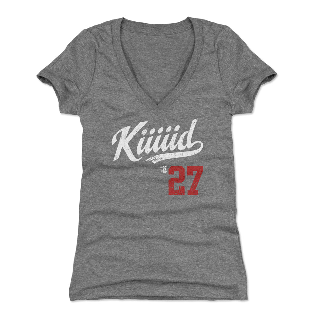 Mike Trout Women's V-Neck T-Shirt | 500 LEVEL