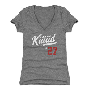 Mike Trout Women's V-Neck T-Shirt | 500 LEVEL