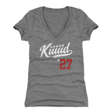 Mike Trout Women's V-Neck T-Shirt | 500 LEVEL