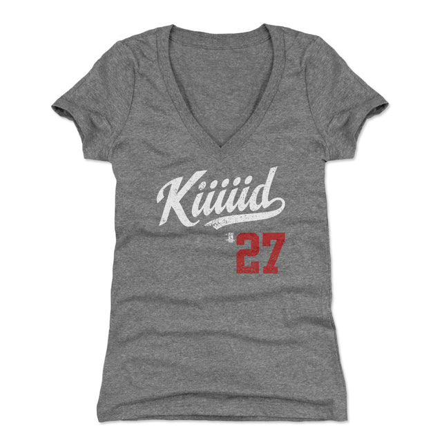 Mike Trout Women's V-Neck T-Shirt | 500 LEVEL