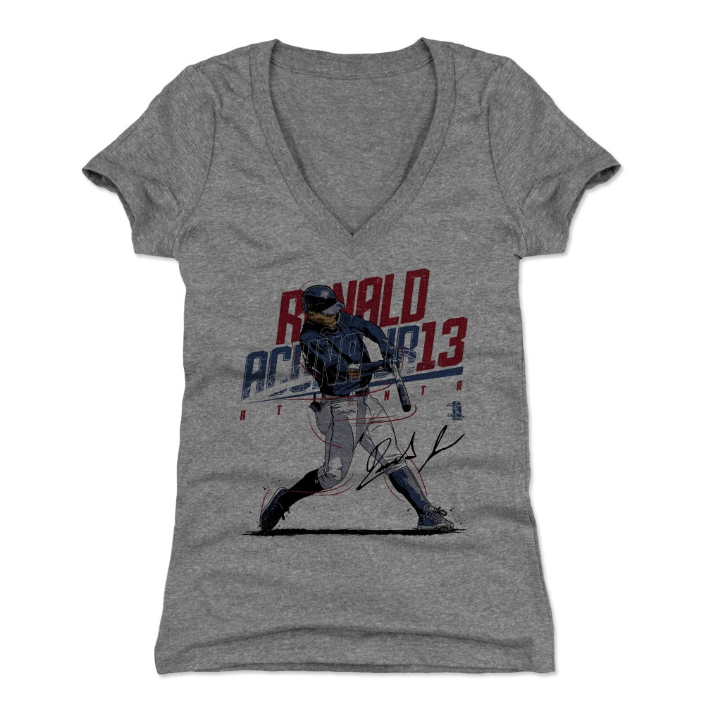 Ronald Acuna Jr. Women's V-Neck T-Shirt | 500 LEVEL