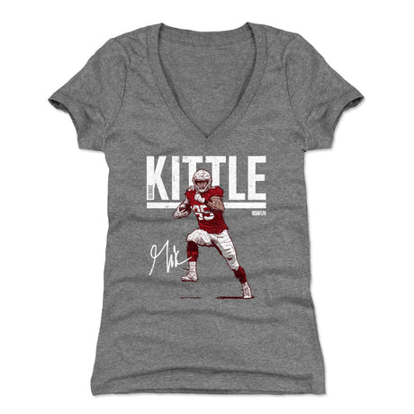 George Kittle Women's V-Neck T-Shirt | 500 LEVEL