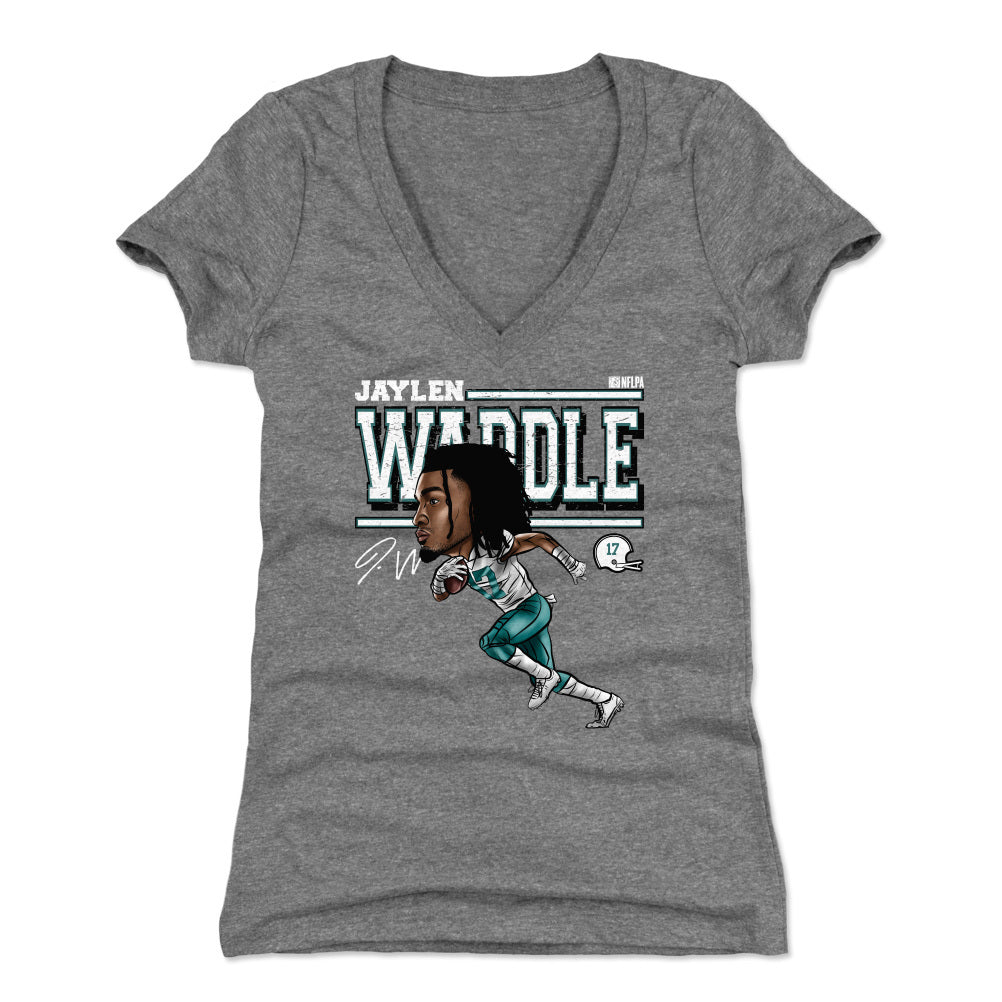 Jaylen Waddle Women's V-Neck T-Shirt | 500 LEVEL