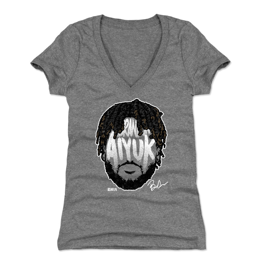 Brandon Aiyuk Women's V-Neck T-Shirt | 500 LEVEL