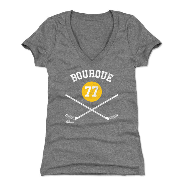 Ray Bourque Women's V-Neck T-Shirt | 500 LEVEL