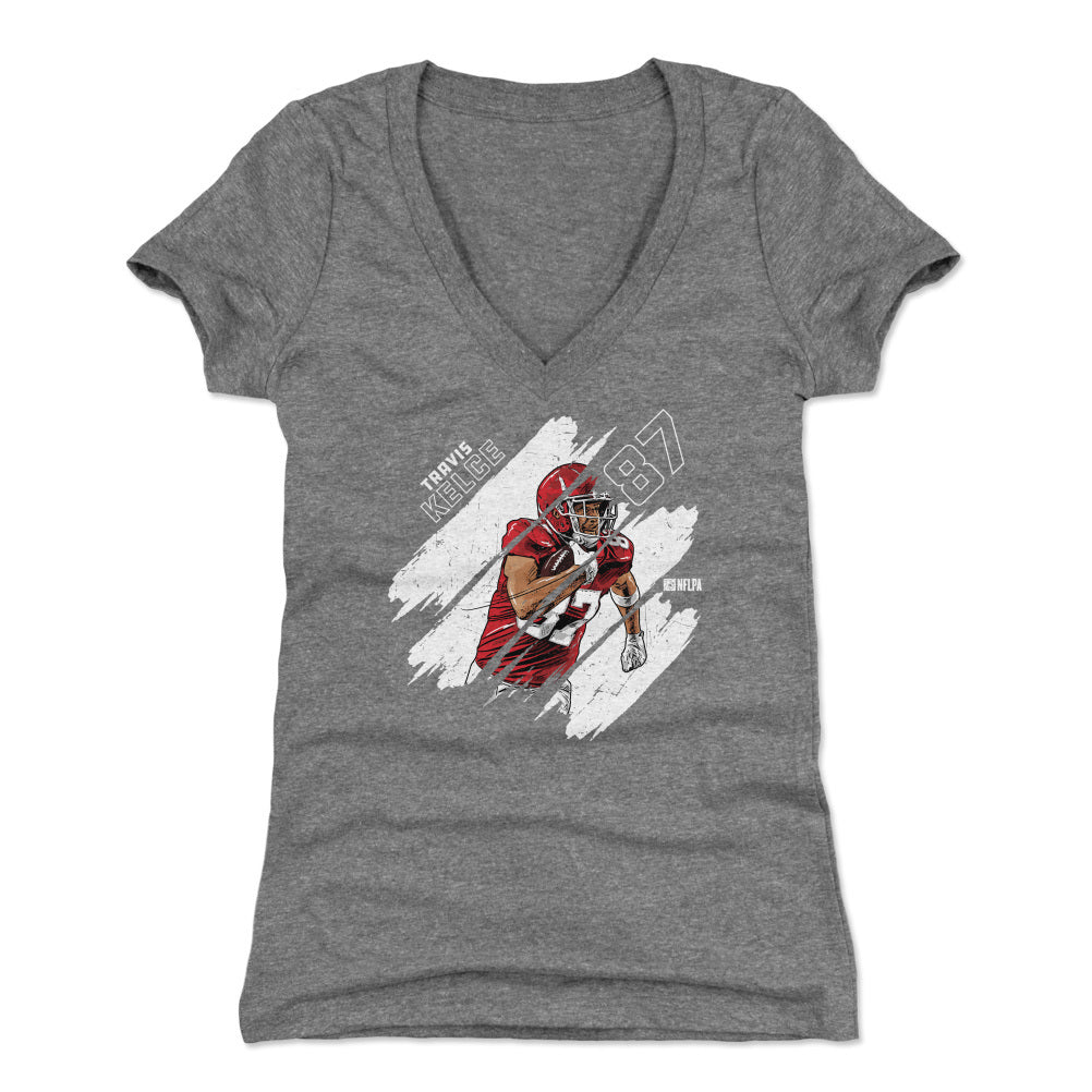 Travis Kelce Women's V-Neck T-Shirt | 500 LEVEL