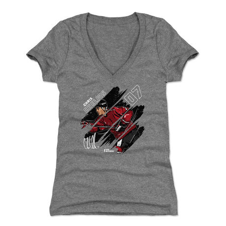 Chris Chelios Women's V-Neck T-Shirt | 500 LEVEL