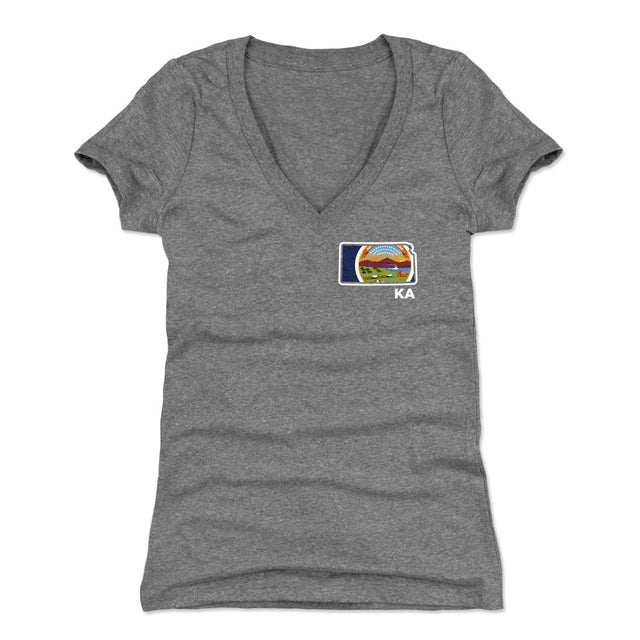 Kansas Women's V-Neck T-Shirt | 500 LEVEL