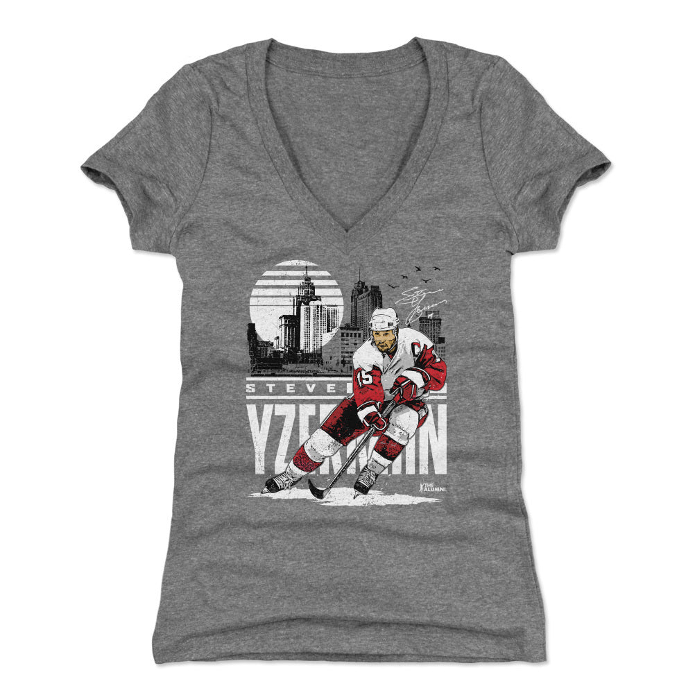 Steve Yzerman Women's V-Neck T-Shirt | 500 LEVEL