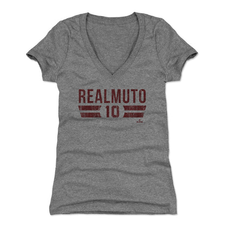 J.T. Realmuto Women's V-Neck T-Shirt | 500 LEVEL