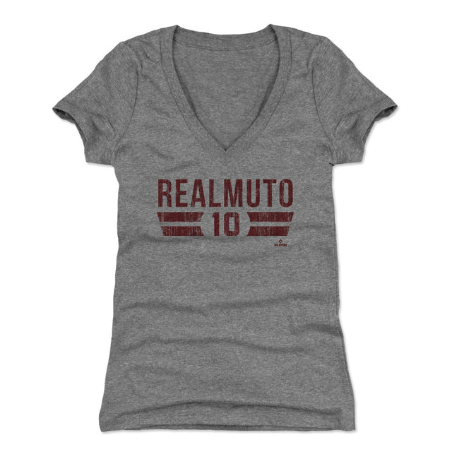 J.T. Realmuto Women's V-Neck T-Shirt | 500 LEVEL