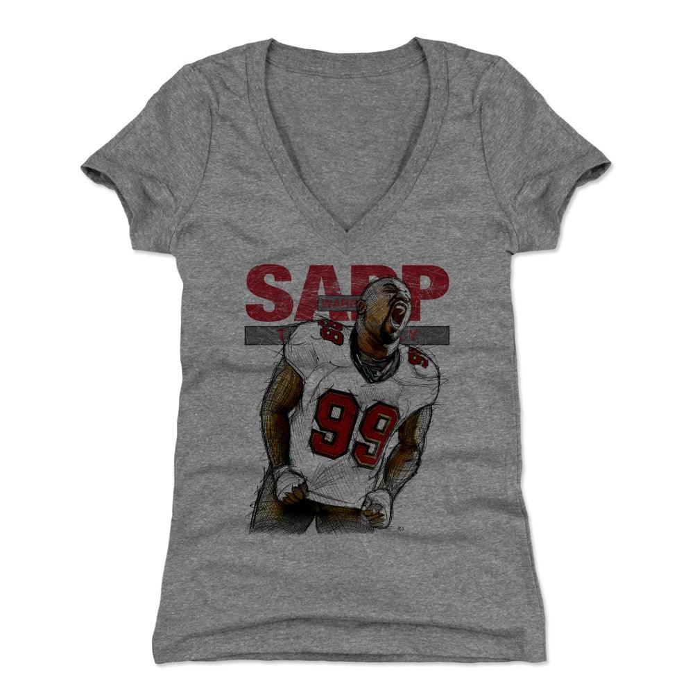 Warren Sapp Women's V-Neck T-Shirt | 500 LEVEL