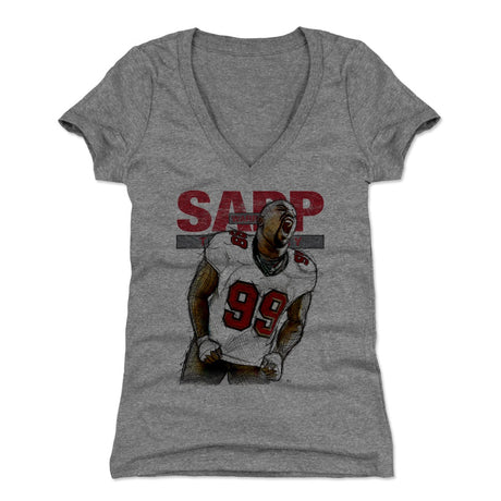 Warren Sapp Women's V-Neck T-Shirt | 500 LEVEL