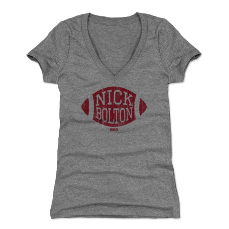 Nick Bolton Women's V-Neck T-Shirt | 500 LEVEL